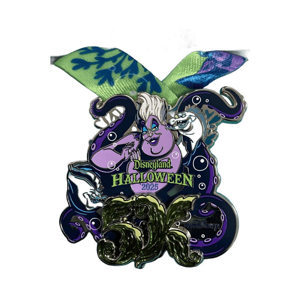 Halloween 5K Medal - Ursula Disney pin