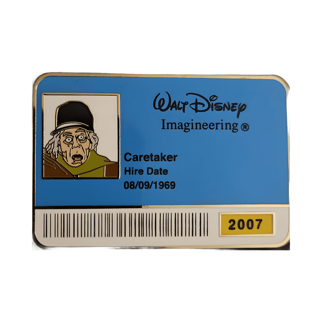 Caretaker ID Badge Disney pin