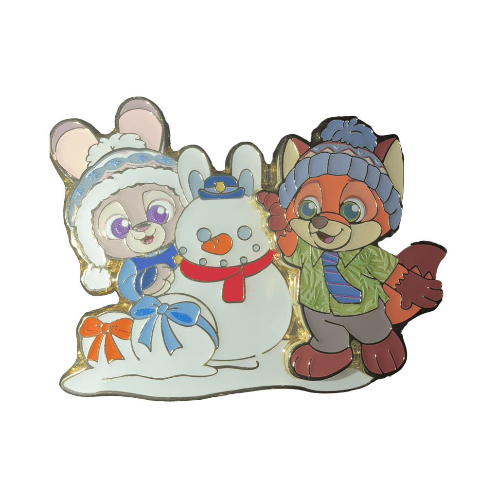 Nick and Judy snowman Disney pin