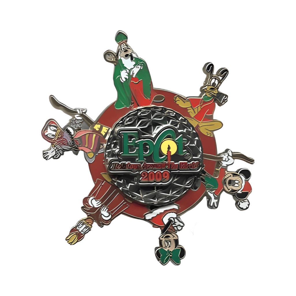 Mickey and Friends Holidays Around the World Spinner Disney pin