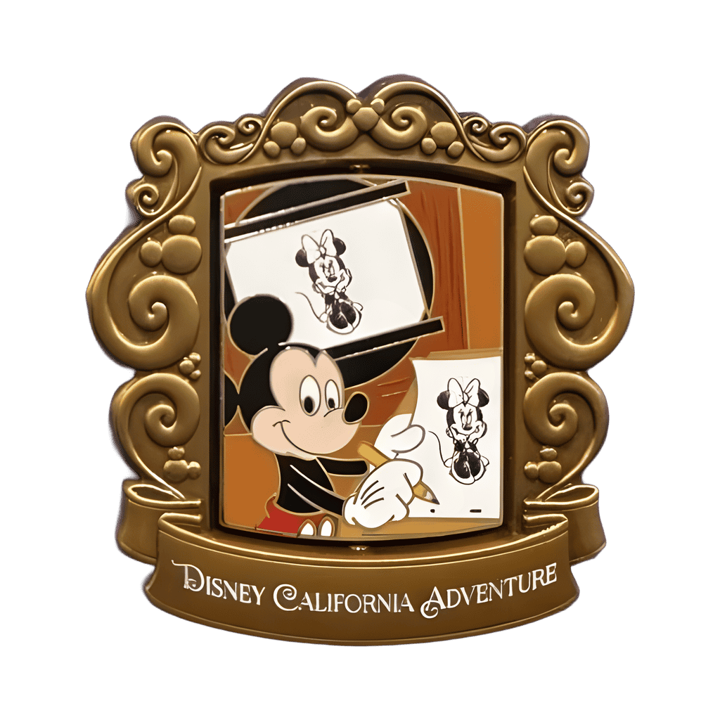 Disney California Adventure - Mickey Drawing Minnie Disney pin