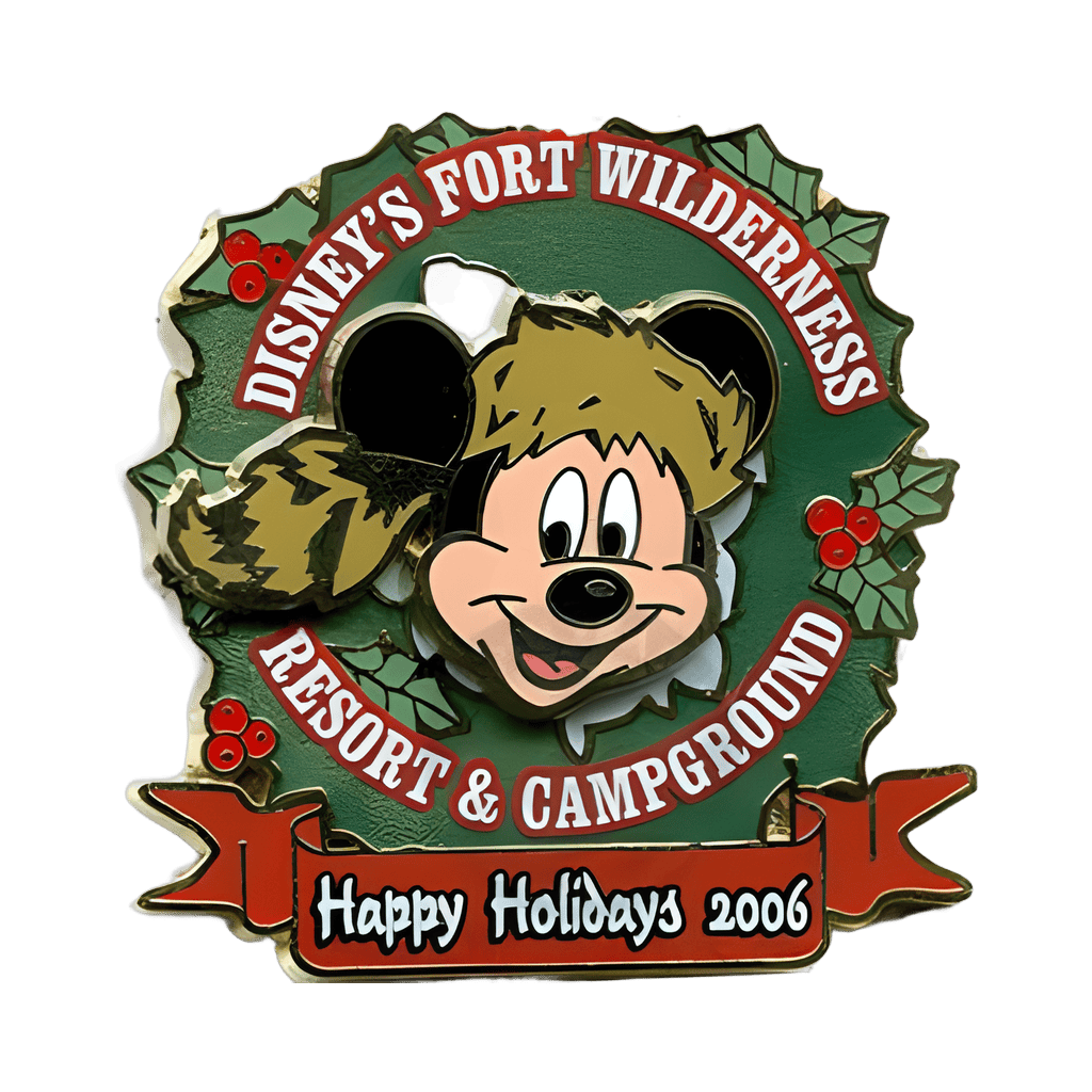 Fort Wilderness - Mickey Wreath Disney pin