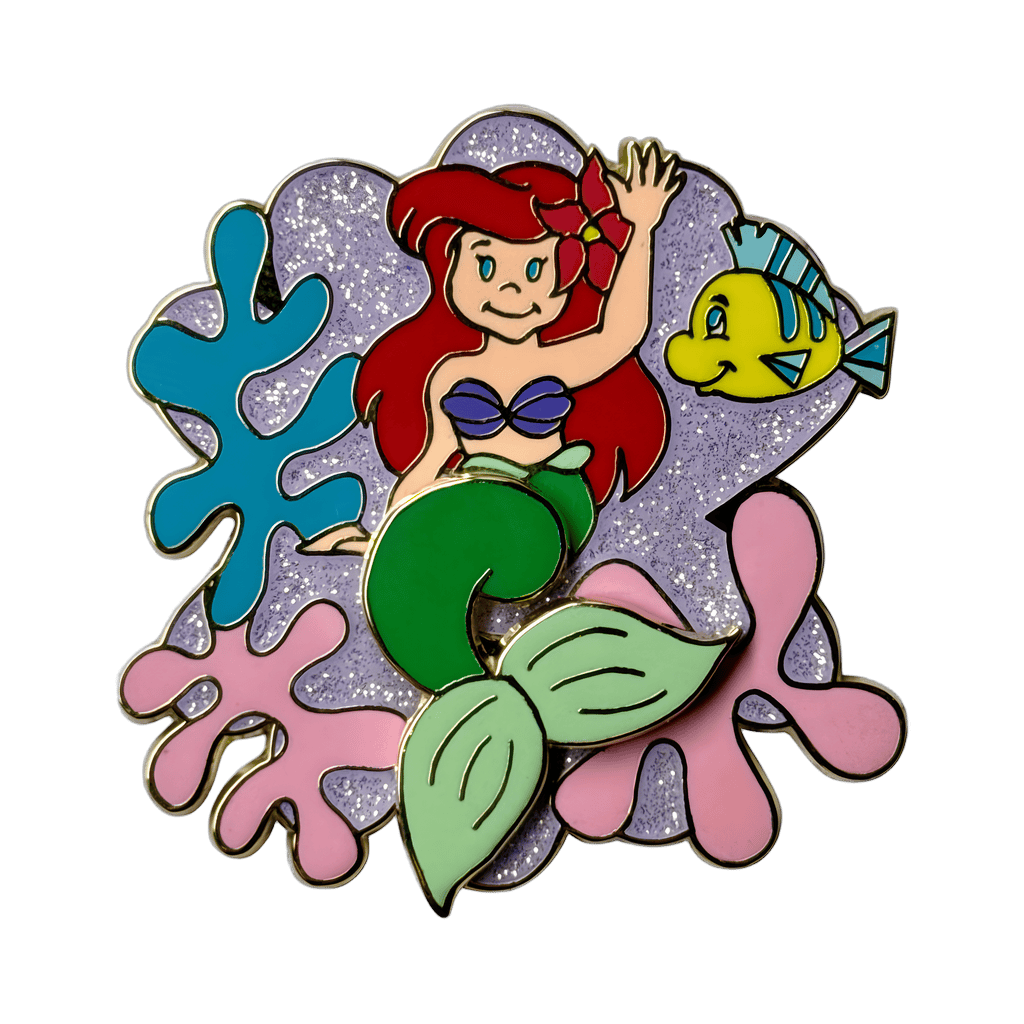 Ariel and Flounder Disney pin