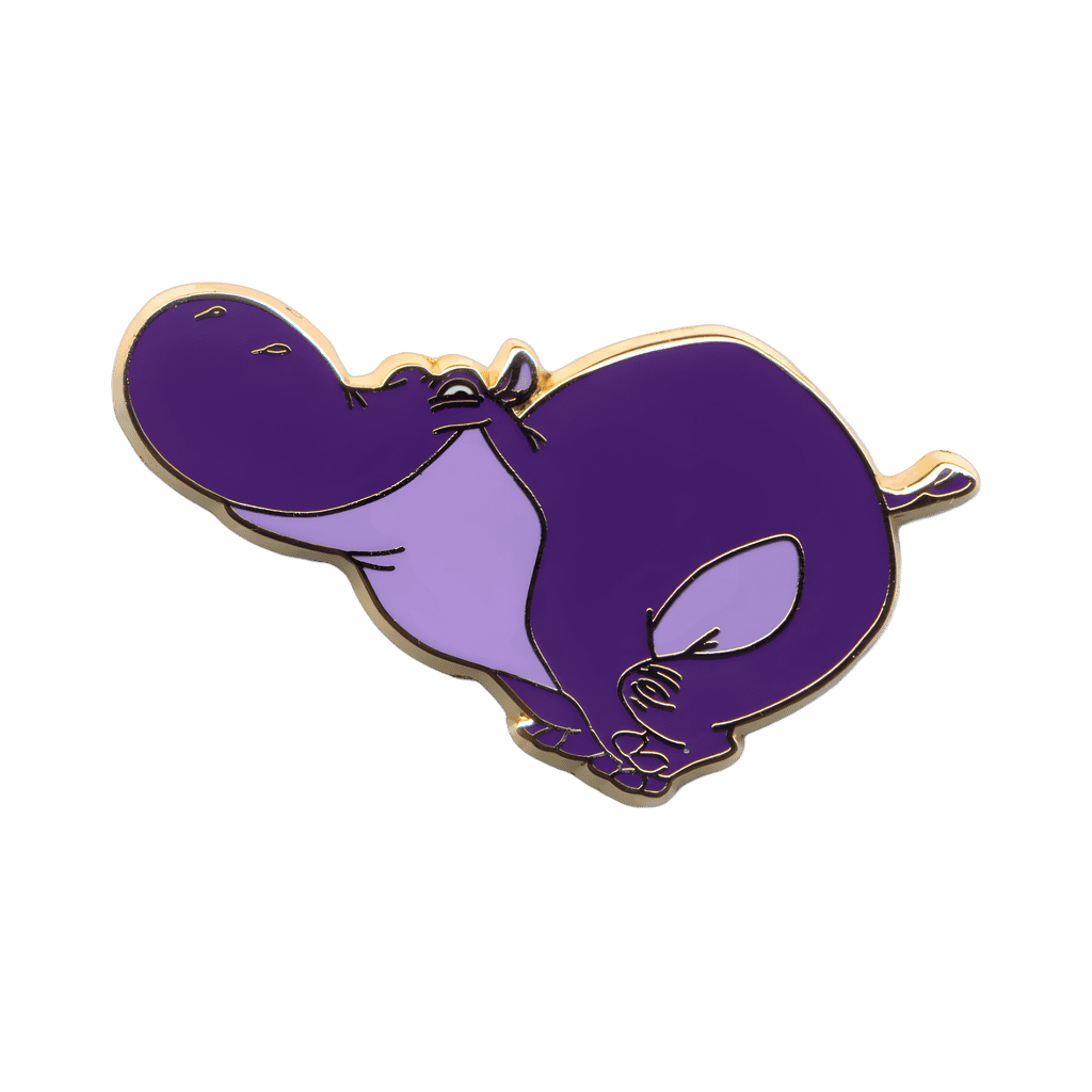 Purple Hippo Disney pin