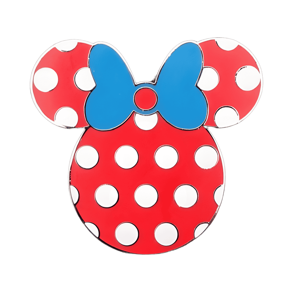 Minne Mouse Head Icon with Blue Bow Disney pin