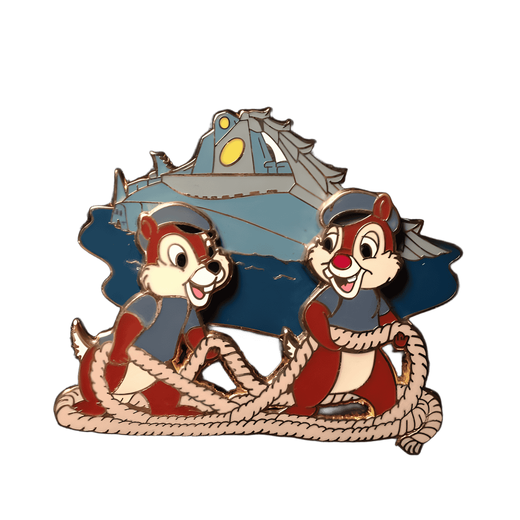 Chip and Dale as Crewmembers Disney pin