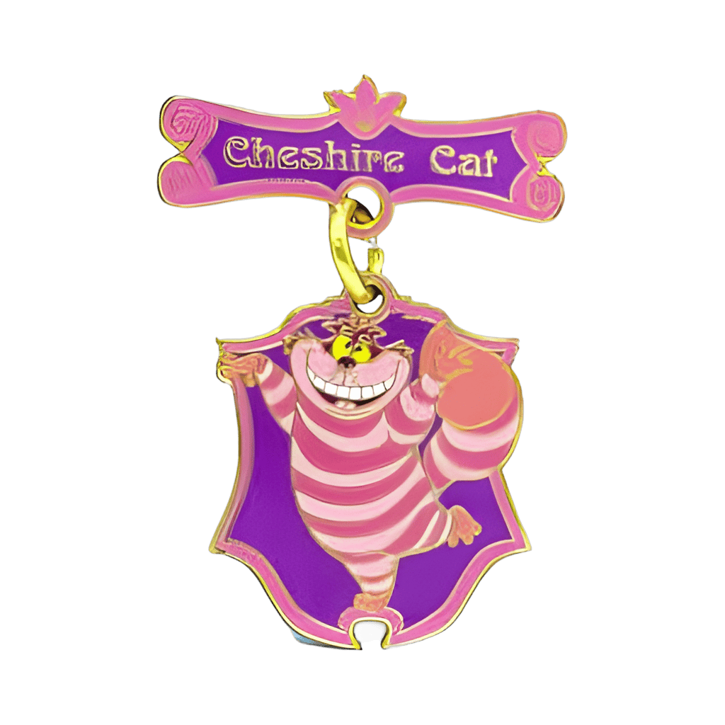Cheshire Cat Dangle Hanging Charm Disney pin