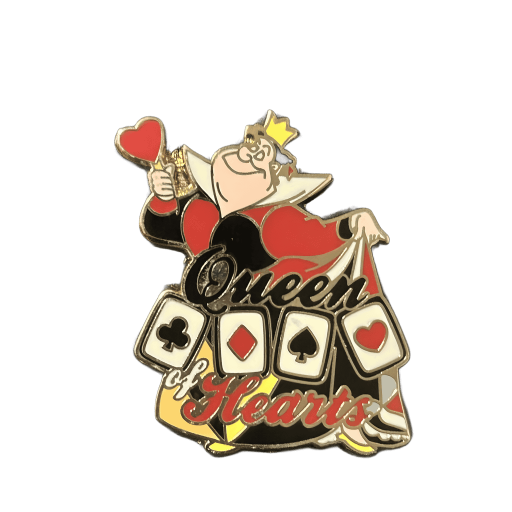 Queen of Hearts: Four Card Suits Disney pin