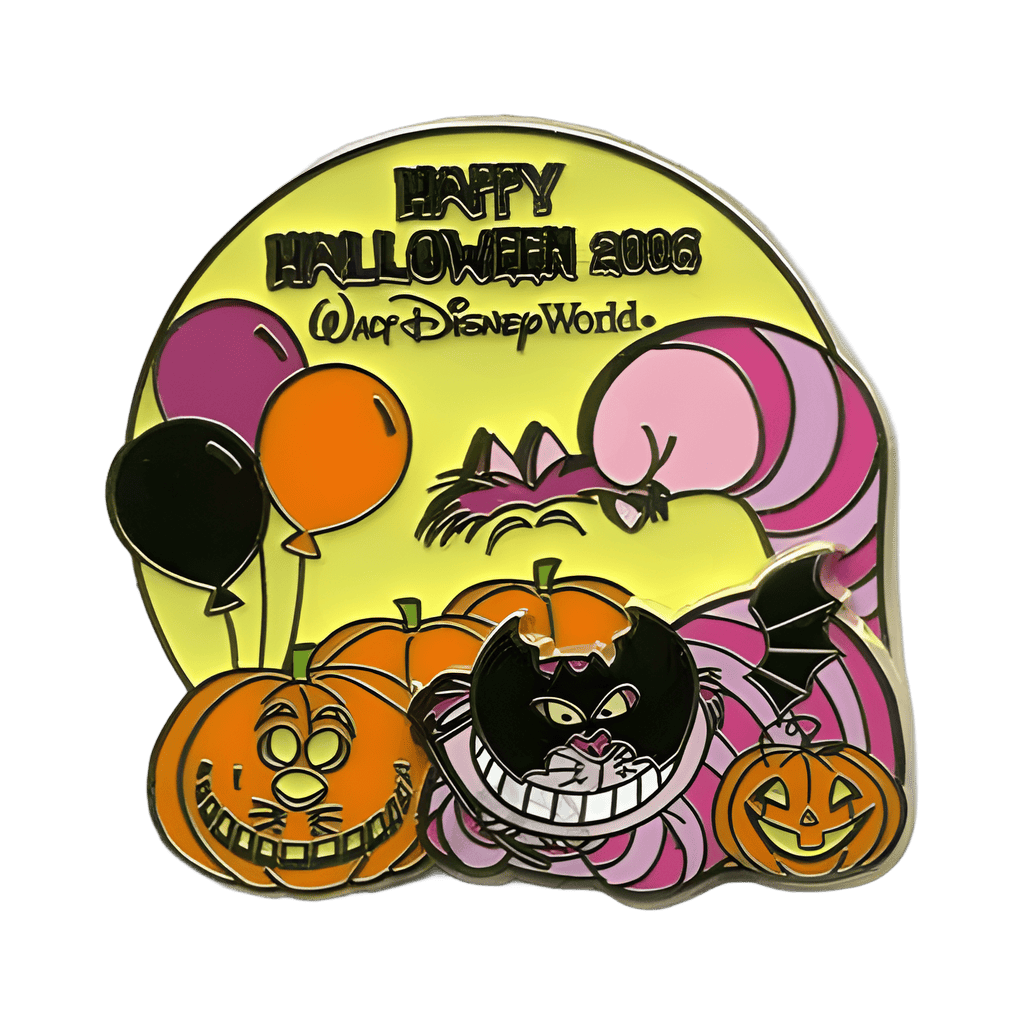 Cheshire Cat With Mask and Pumpkins Disney pin