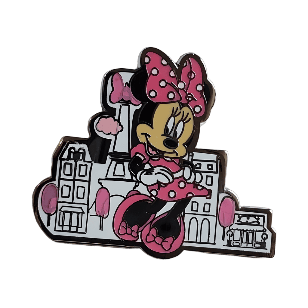 Minnie Mouse in Paris with Eiffel Tower Disney pin