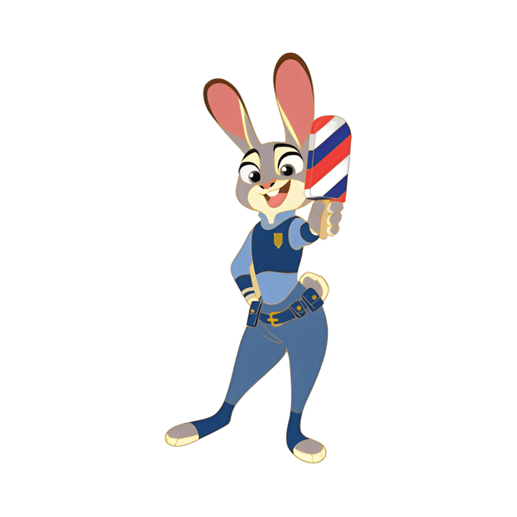 Judy Hopps with popsicle/ ice cream Disney pin