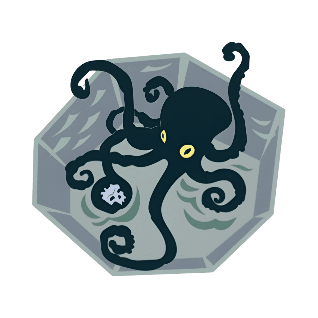 Octopus in a Well Disney pin