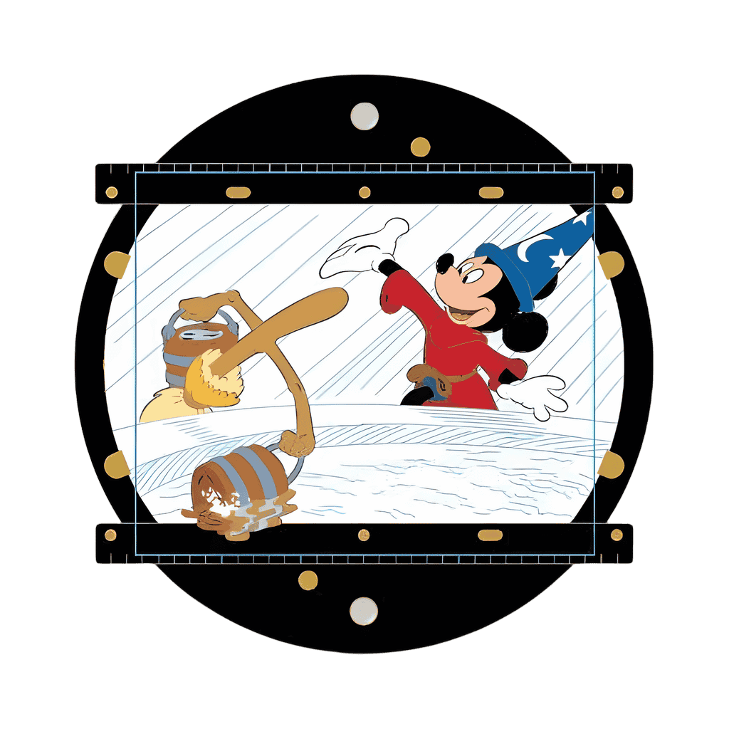 Fantasia Mickey and Broom Disney pin
