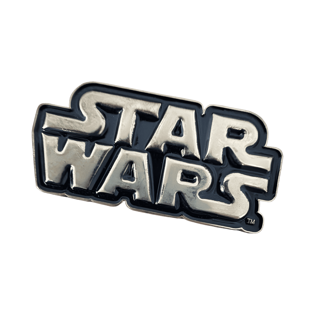 Star Wars Logo: Black and Silver Raised Disney pin