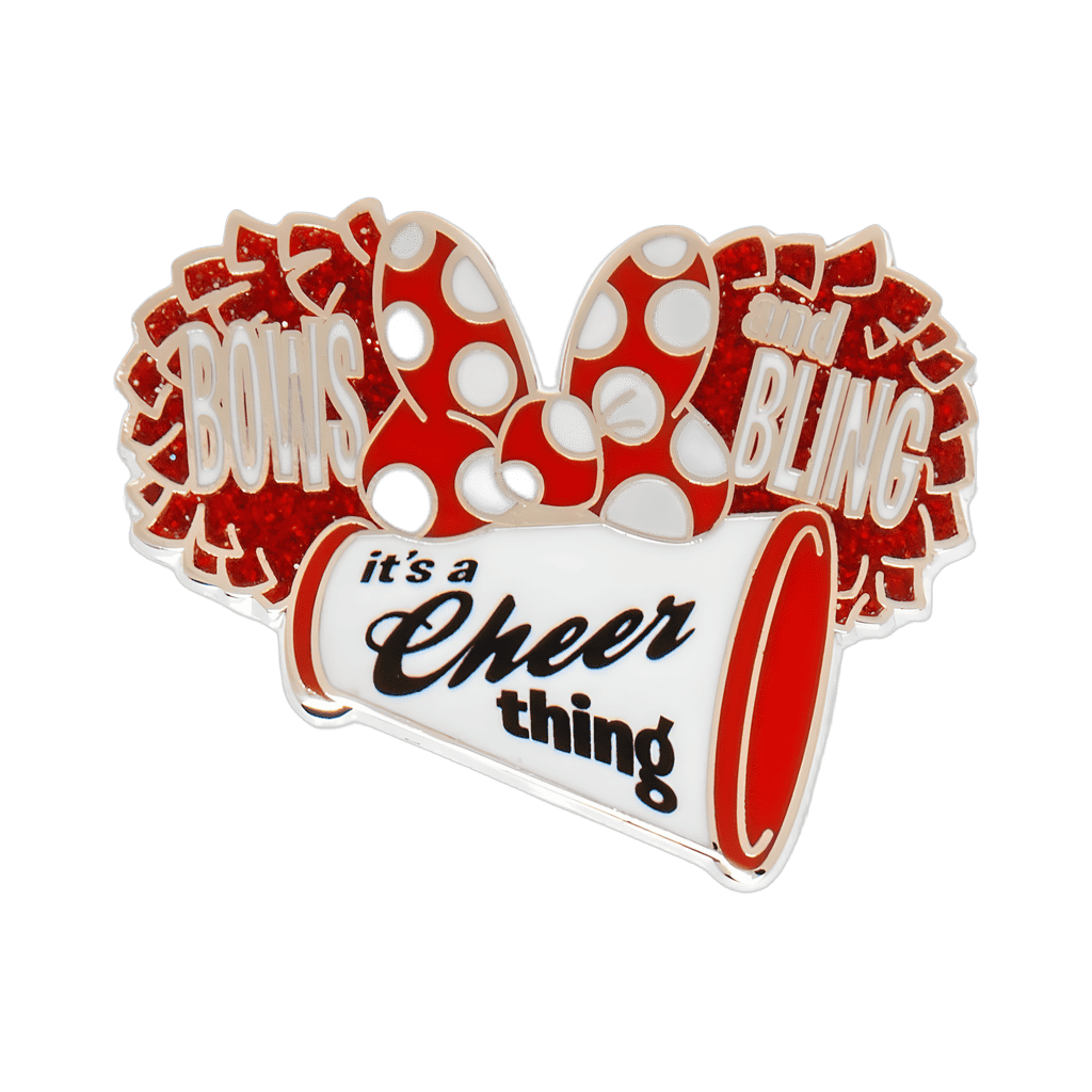 Bows and bling it’s a cheer thing Disney pin