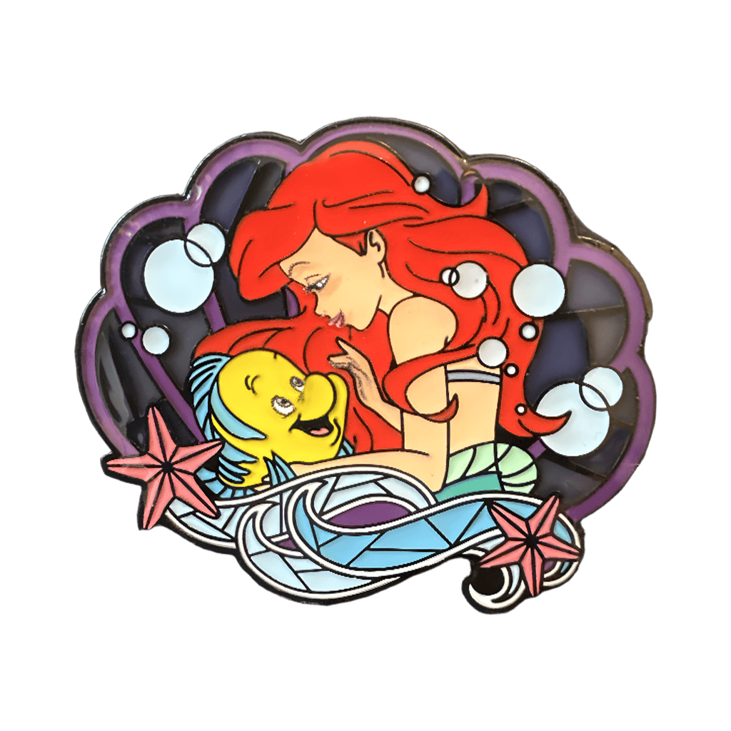 Ariel with Flounder Disney pin