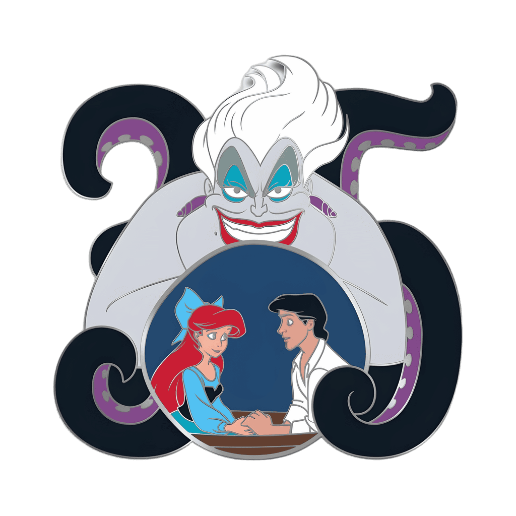 D23 Exclusive - The Little Mermaid 35th Anniversary Glow-in-the-Dark Disney pin