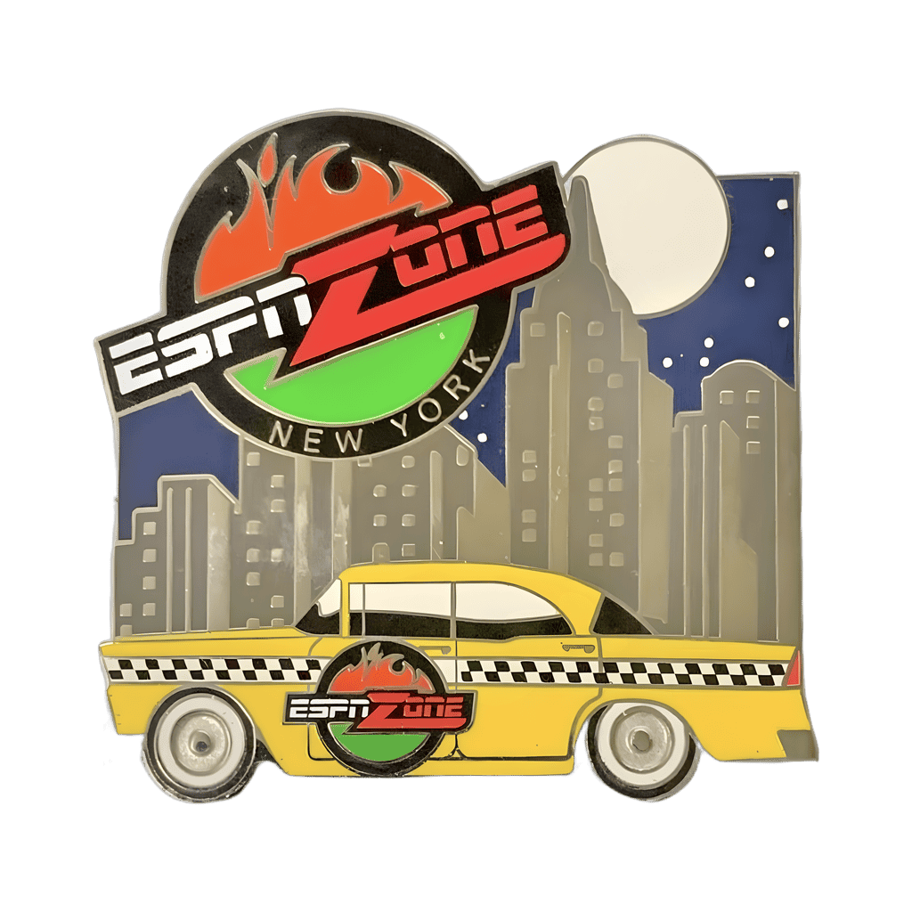 New York - Logo on Taxi with City Skyline Disney pin
