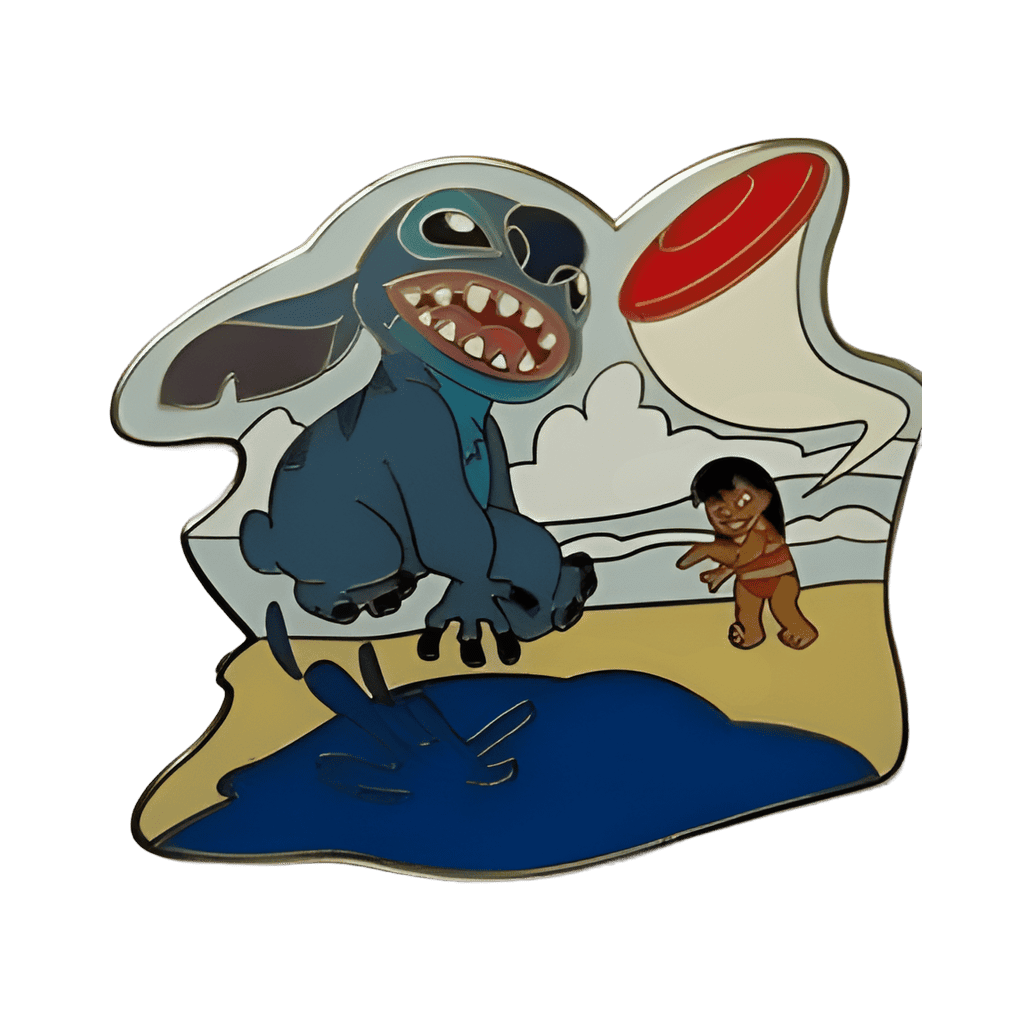 Lilo and Stitch Playing Frisbee Disney pin