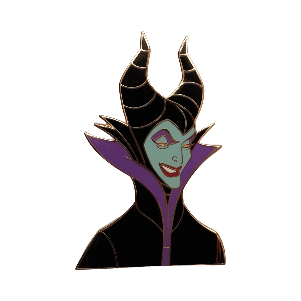 Maleficent Evil Smile Disney pin