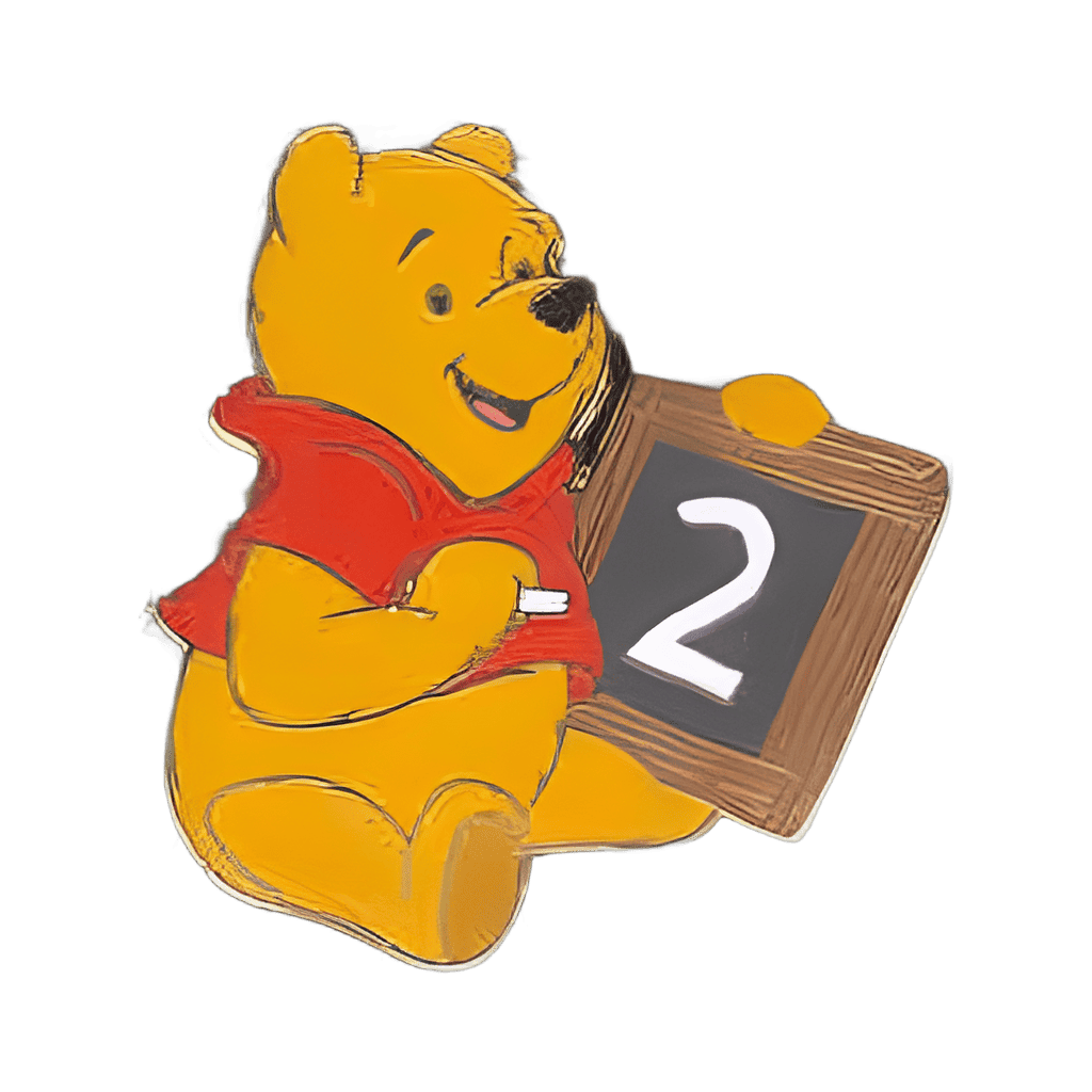 Winnie the Pooh with Chalkboard Disney pin