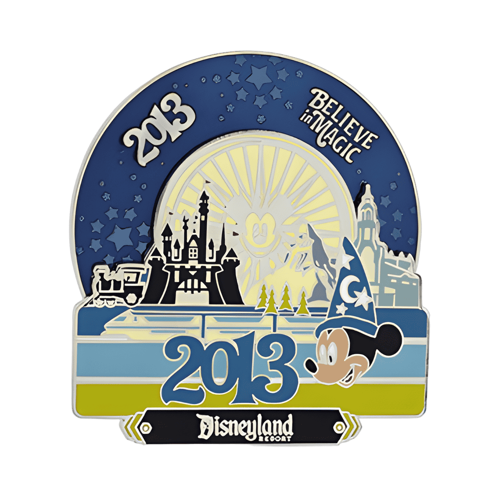 Believe In Magic Retro Art Spinner Disney pin