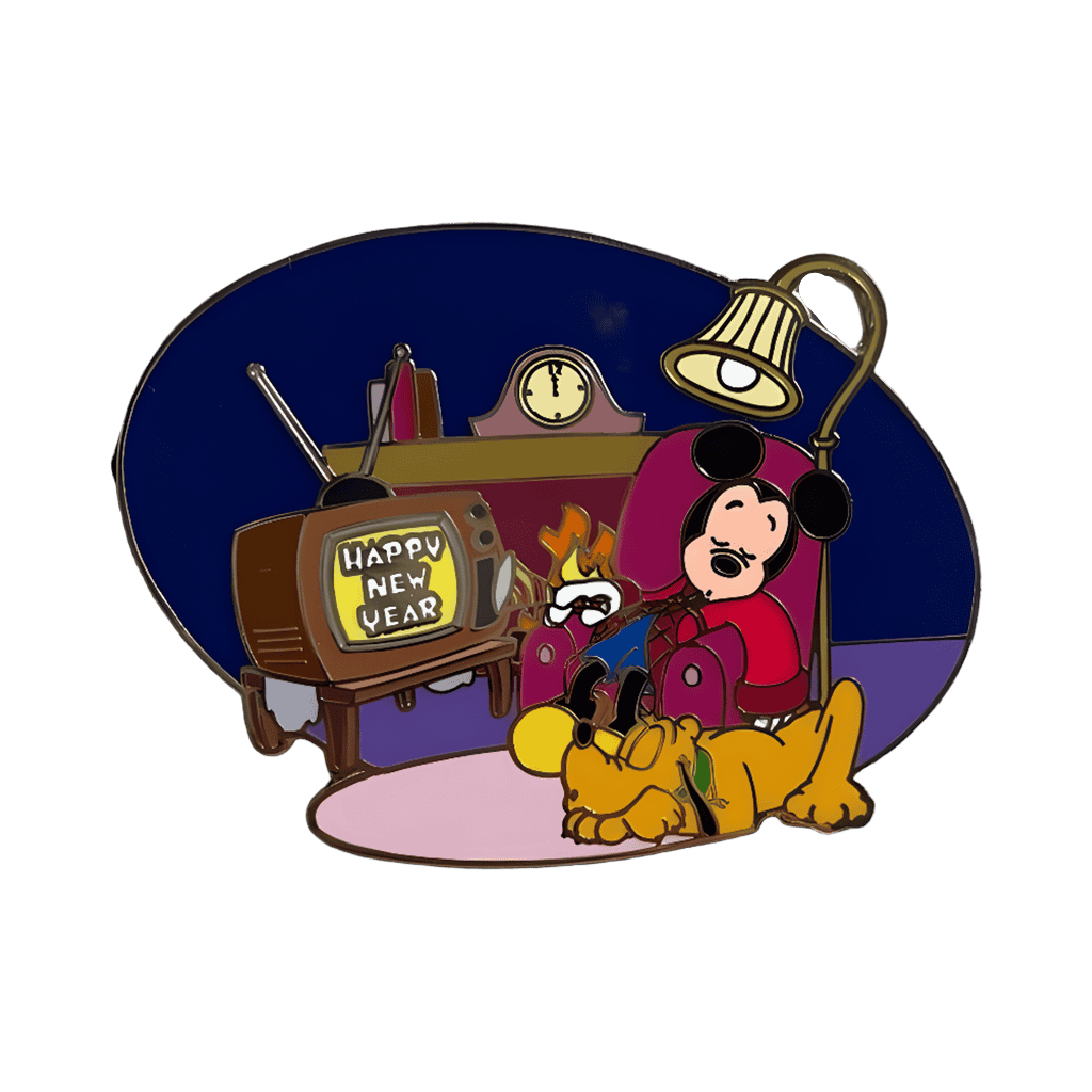 Happy New Year (Mickey Mouse & Pluto) Disney pin