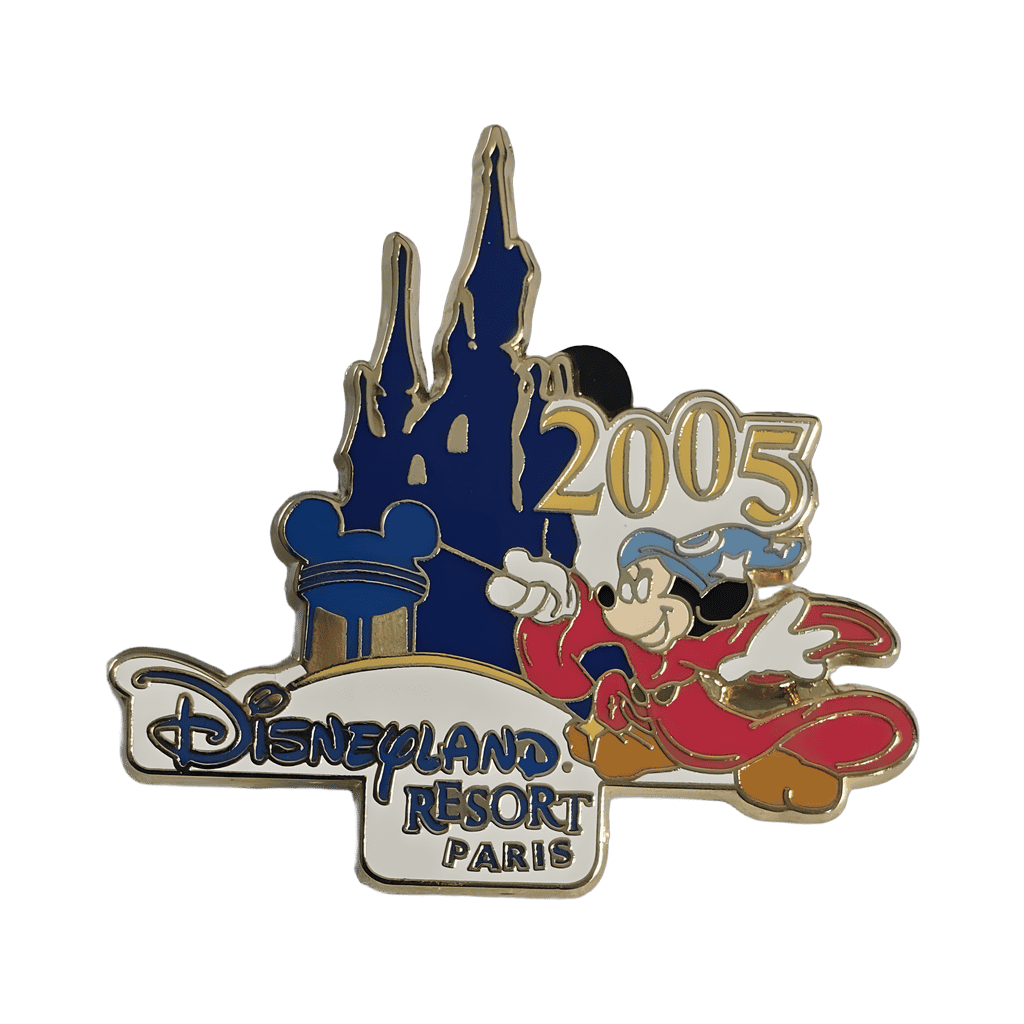 Sorcerer Mickey Castle and Watertower Park Logo 2005 Disney pin