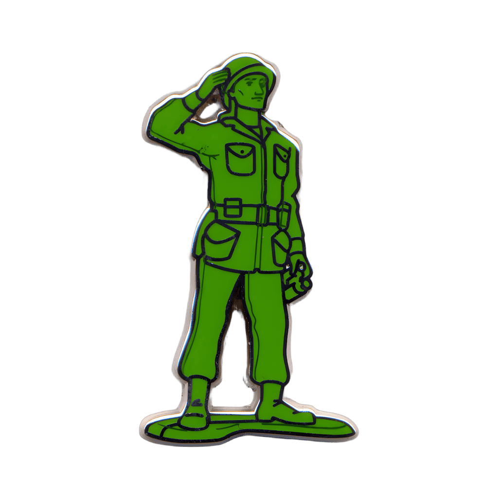 Green Army Man Disney pin