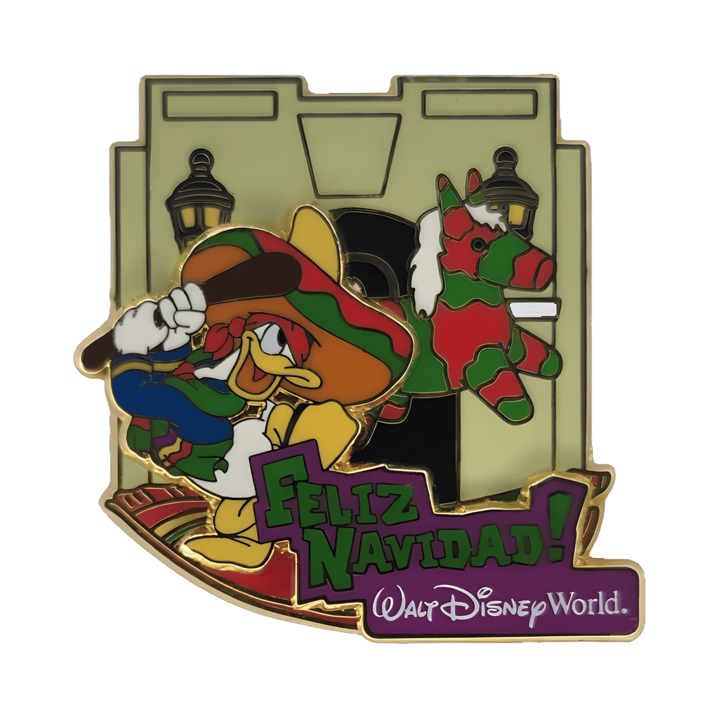 Walt Disney World 2007 - Donald on Serape Hitting Pinata Slider Disney pin