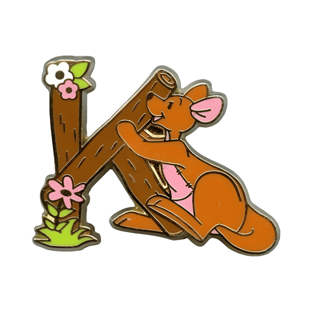 Letter K (Kanga) Disney pin