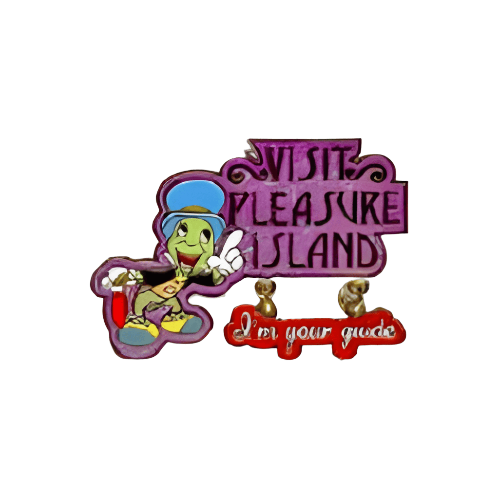 Visit Pleasure Island - Jiminy Cricket Disney pin