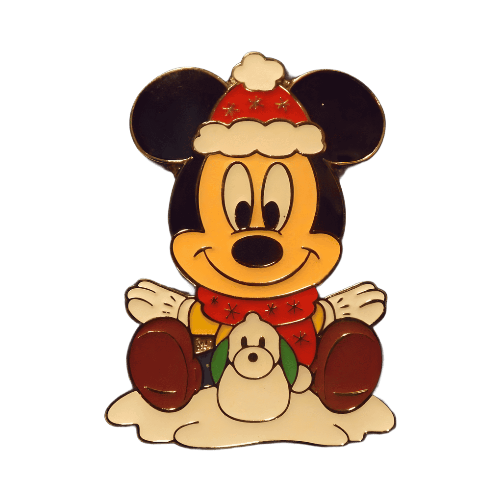 Characters with Snowman - Mickey Mouse Disney pin