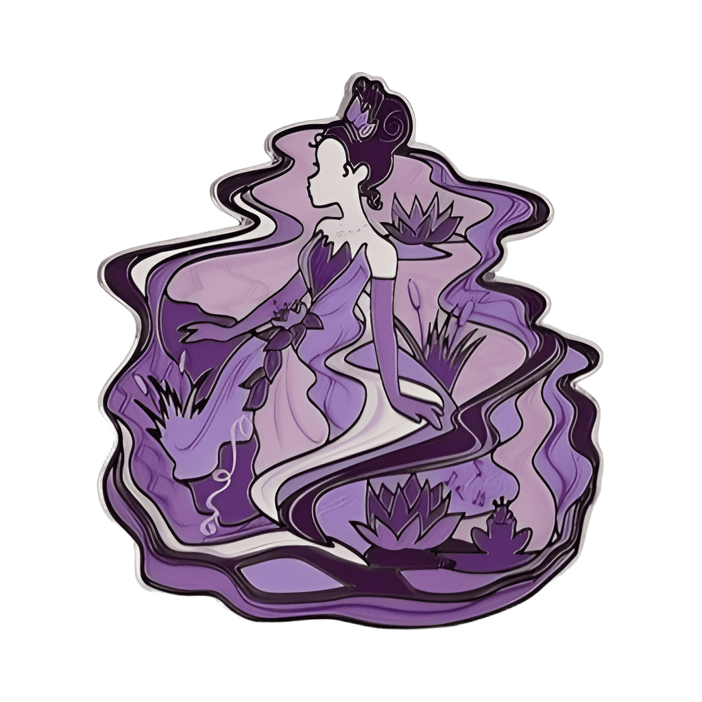Tiana in Purple Smoke Disney pin