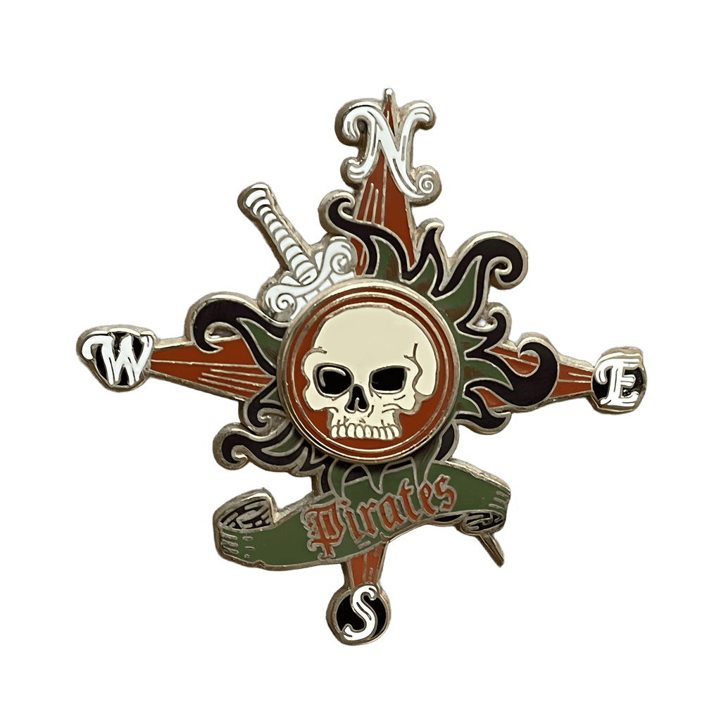 Skull and Compass Disney pin