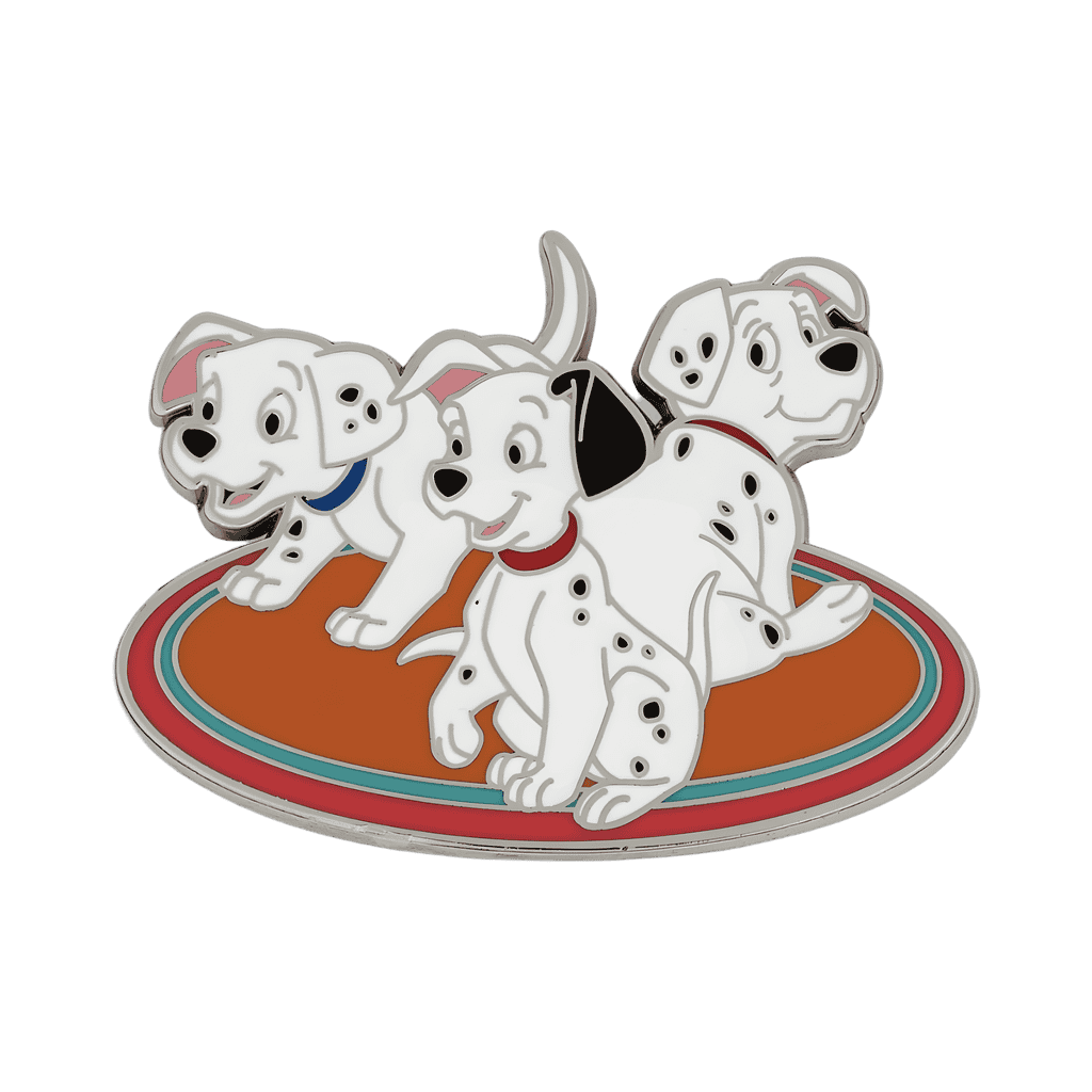 101 Dalmatians - Puppies on a rug Disney pin