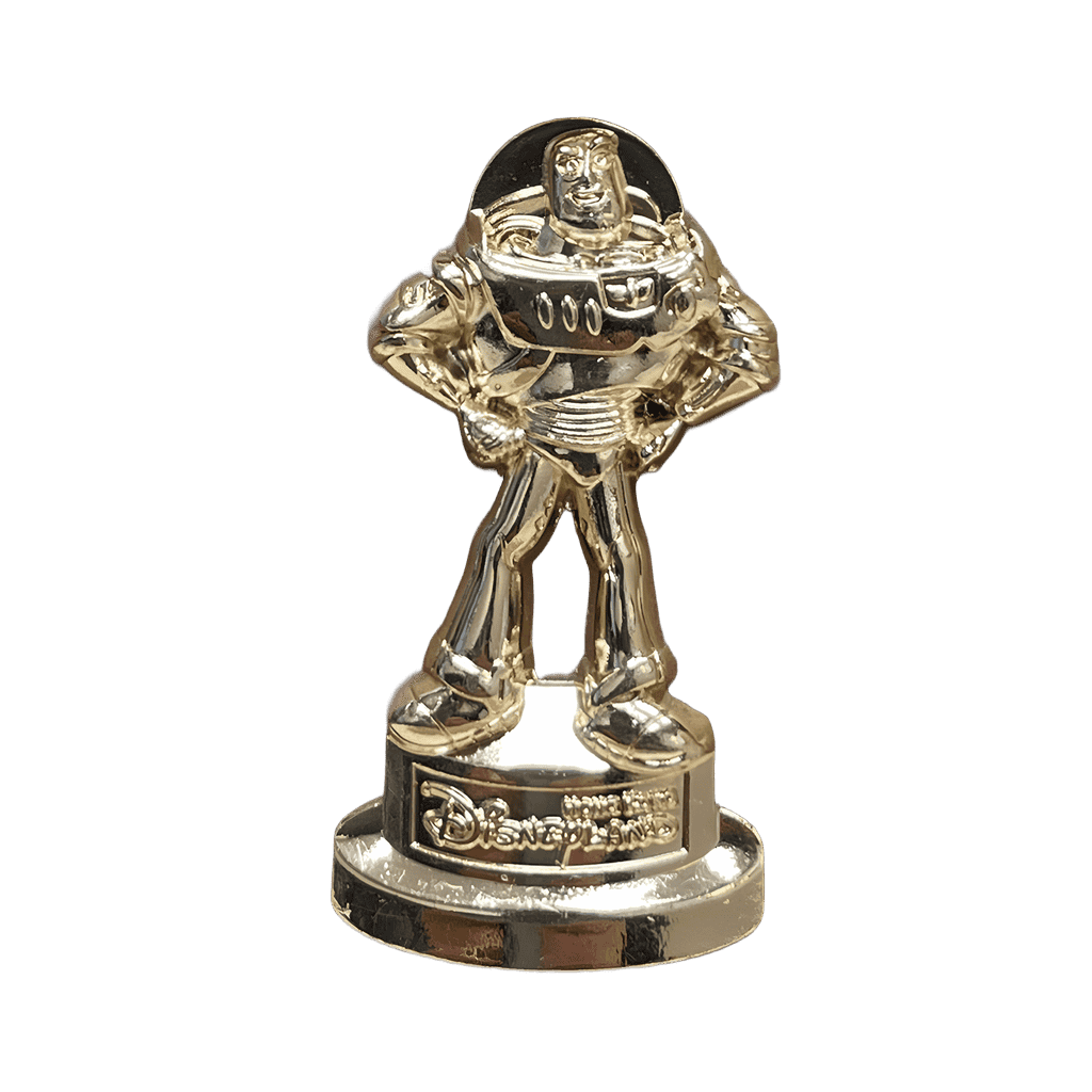 Golden Buzz Lightyear Statue Disney pin