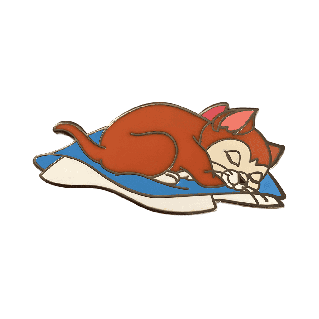 Sleeping Dinah on Alice's Lap Disney pin
