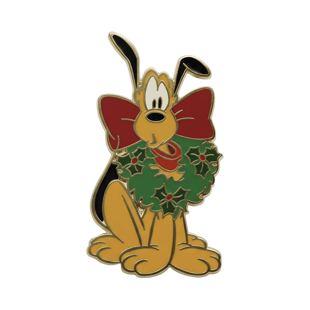 Pluto with Christmas Wreath - P.I.N.S. Disney pin