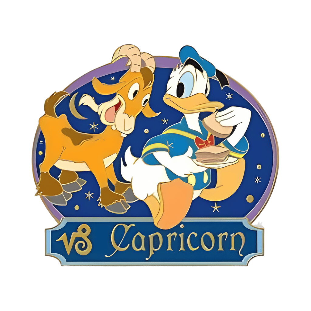 Donald Duck and a Goat - Capricorn Disney pin