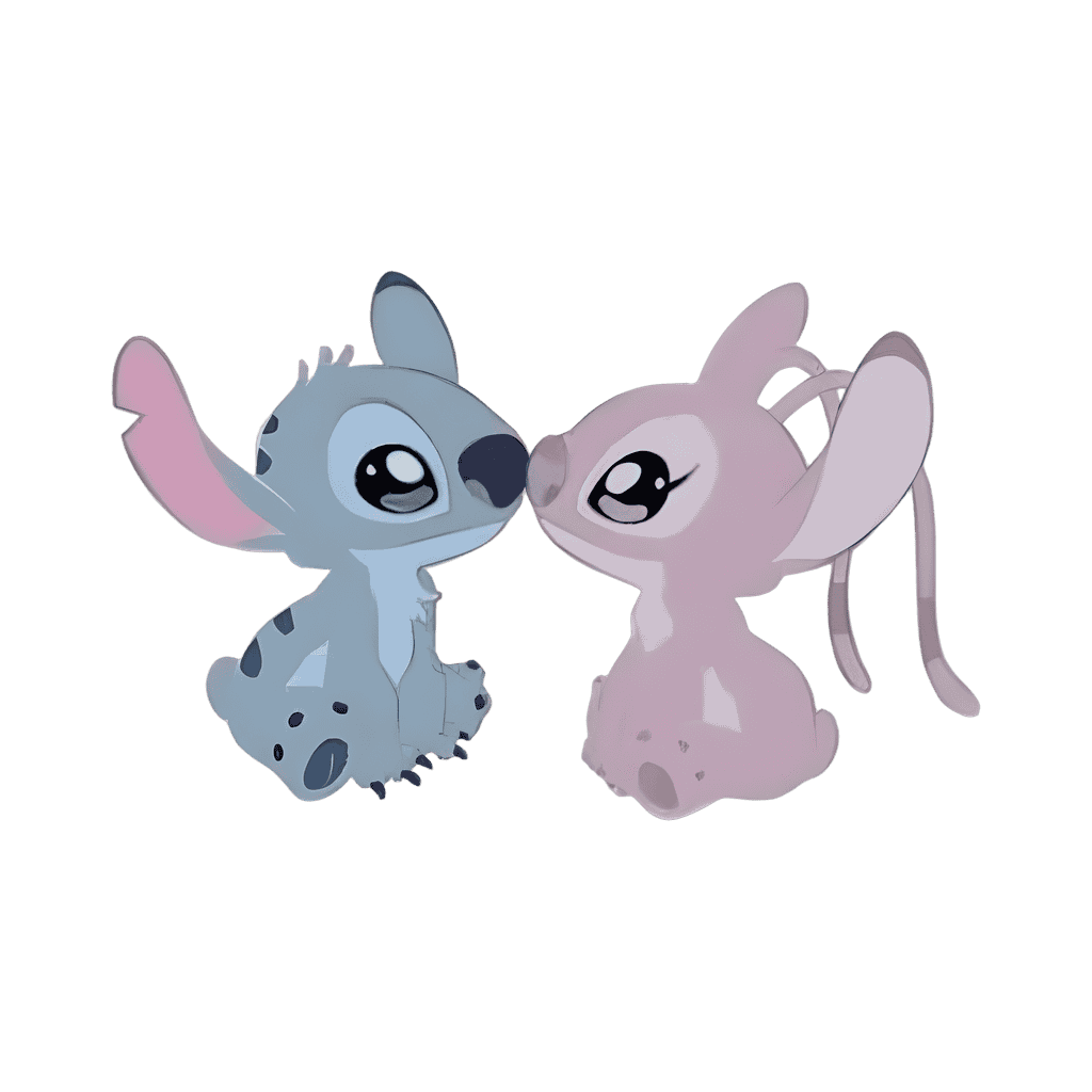 Rubbing Noses with Angel Disney pin