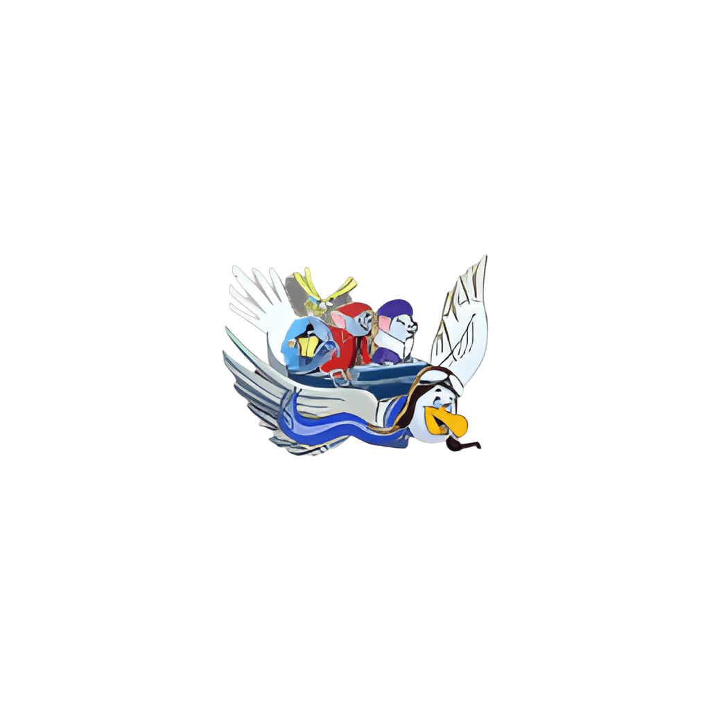 Bernard & Bianca flying on Orville with Evinrude Disney pin