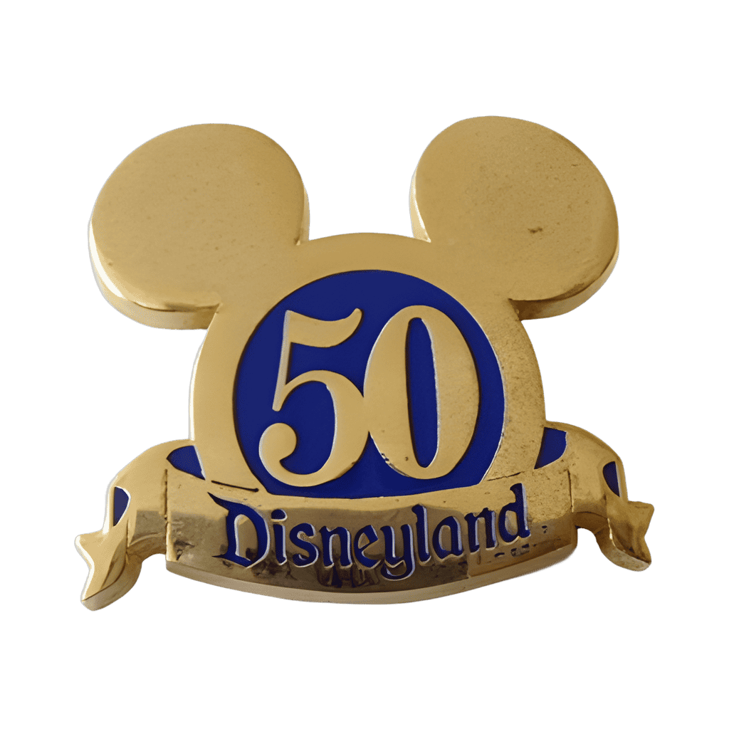 Gold Mickey Head Icon - smooth, shiny surface Disney pin