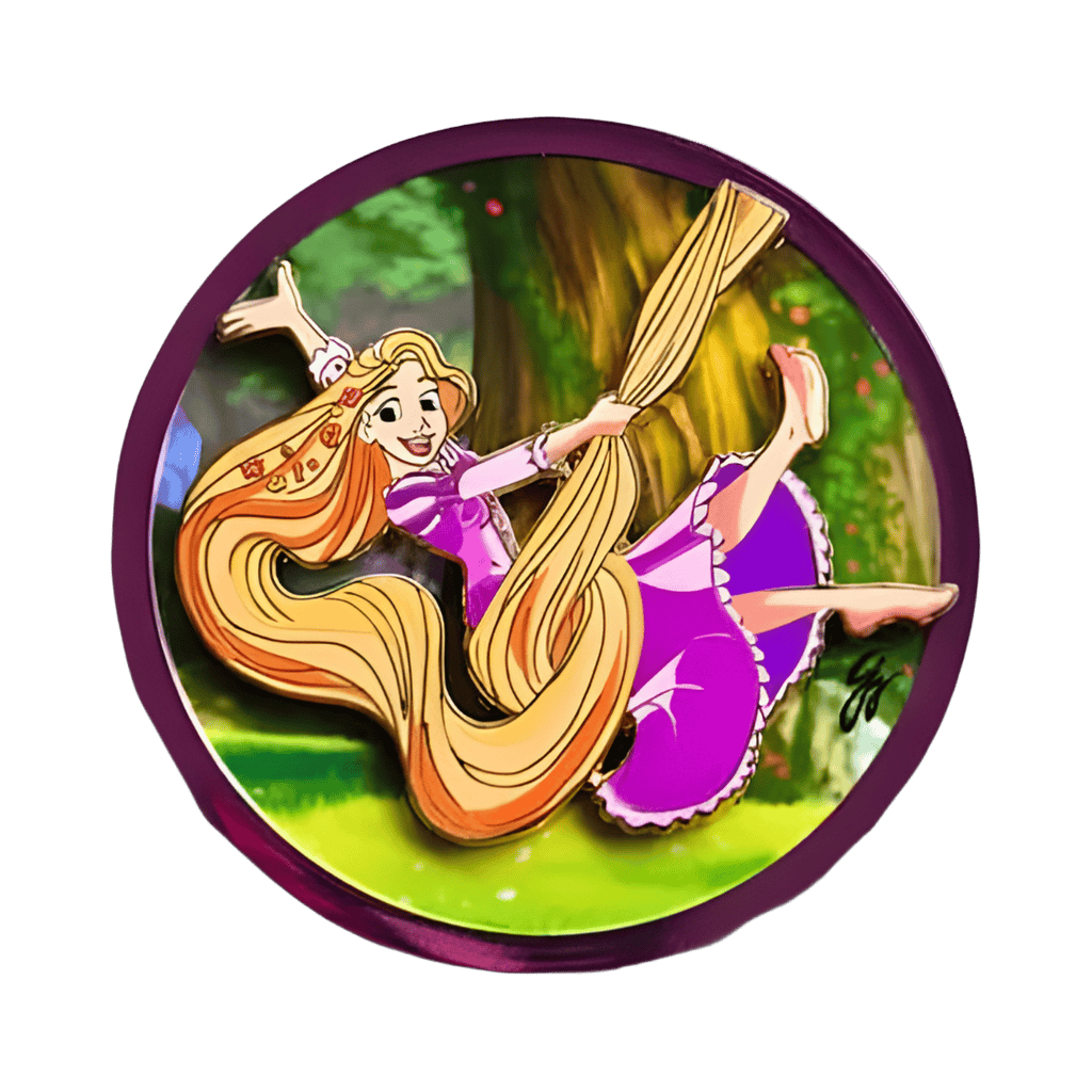 Rapunzel on a Swing Disney pin