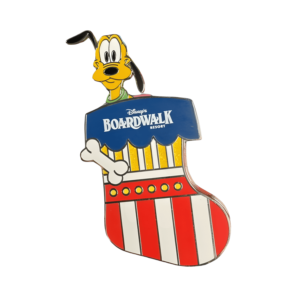 Boardwalk Resort Christmas Stocking - Pluto Disney pin