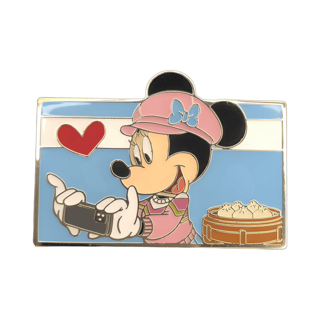 Minnie taking picture Disney pin