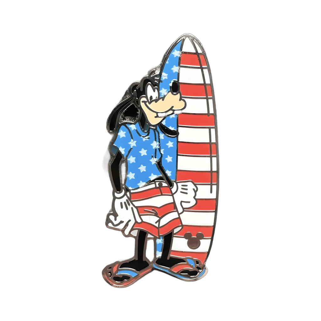 Goofy with Surfboard Disney pin