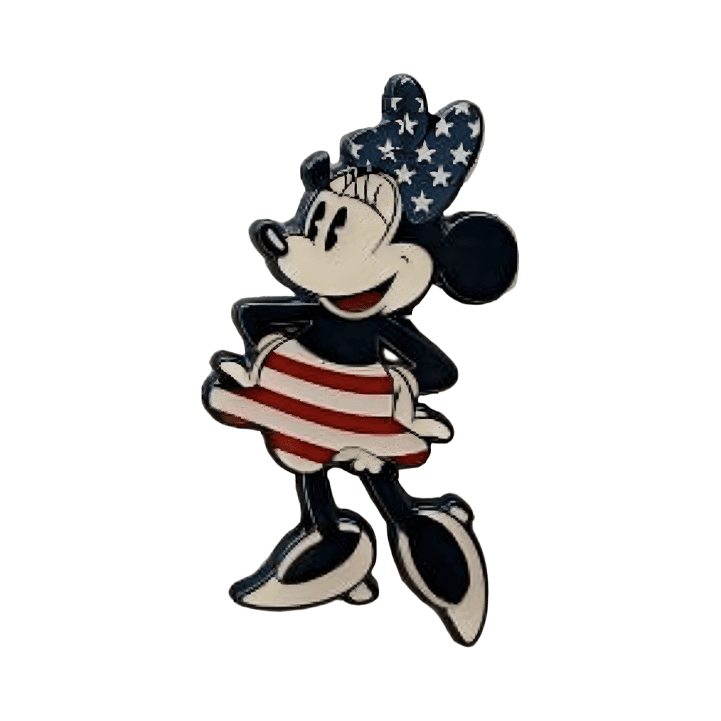 Stars and Stripes 2-Pin Set - Minnie Disney pin