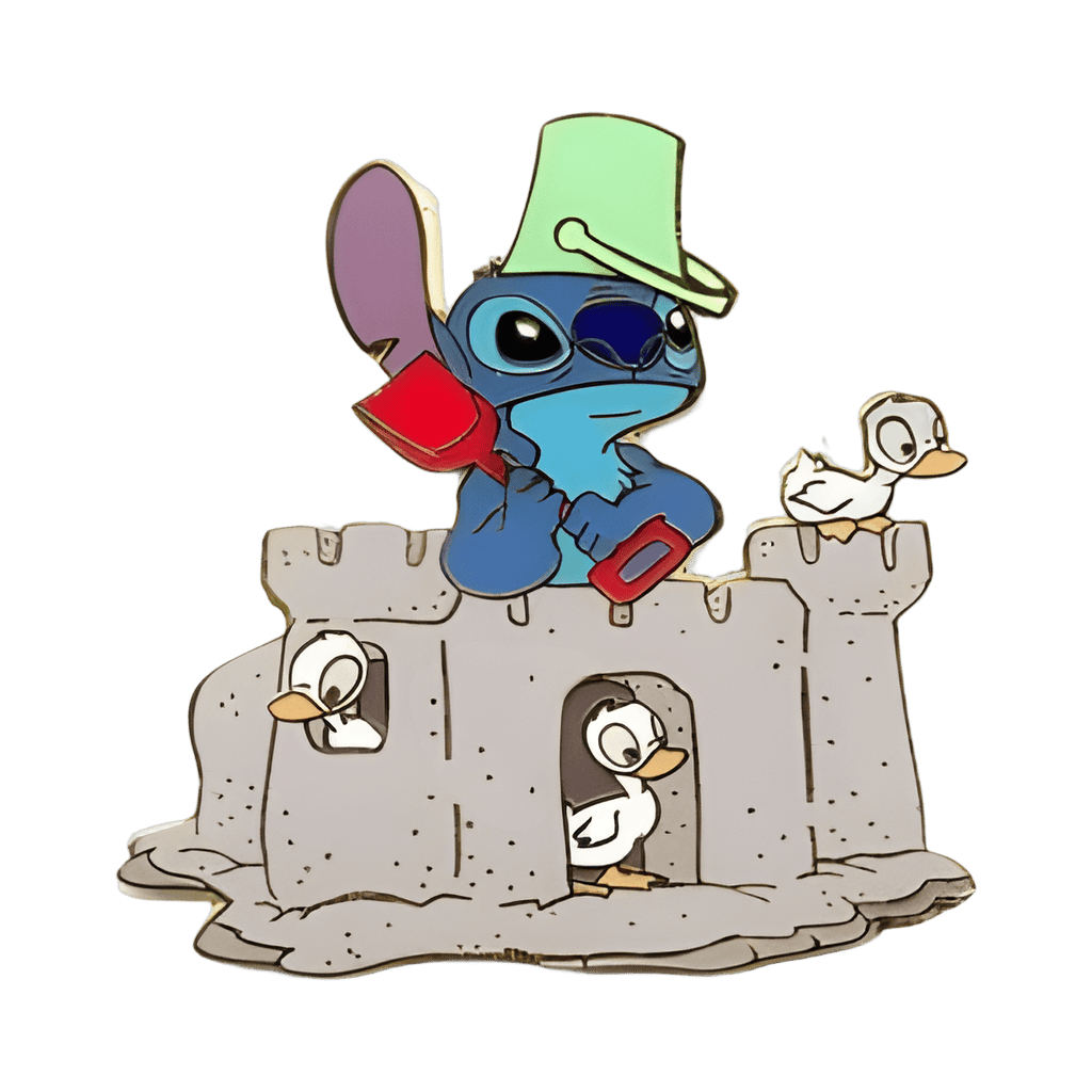 Sandcastle with Ducklings Disney pin