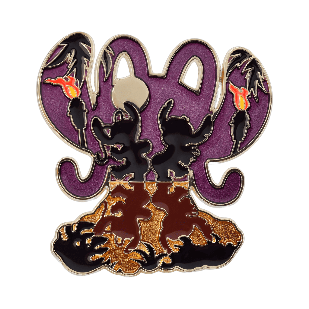 Angel & Stitch Dance Silhouette Disney pin